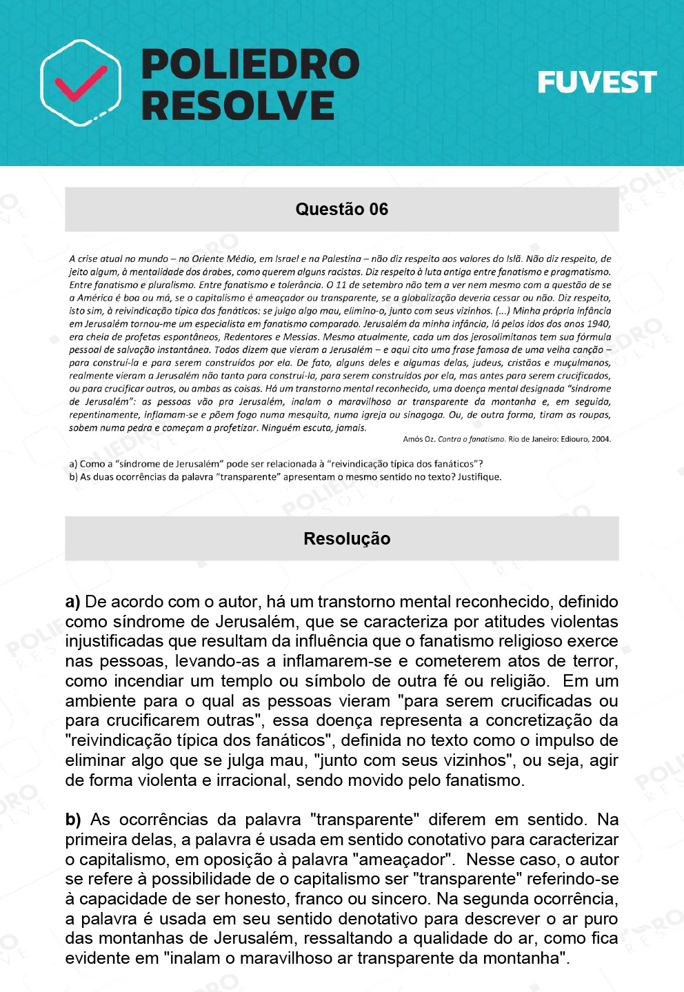 Dissertação 6 - 2ª Fase - 1º Dia - FUVEST 2022