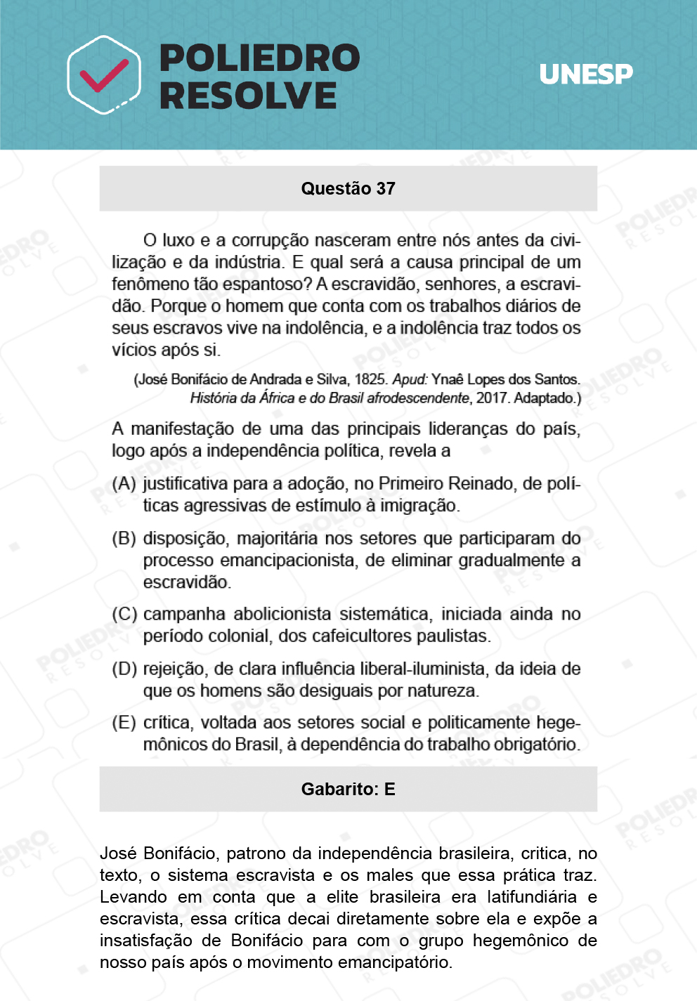 Questão 37 - 1ª Fase - Biológicas - UNESP 2022