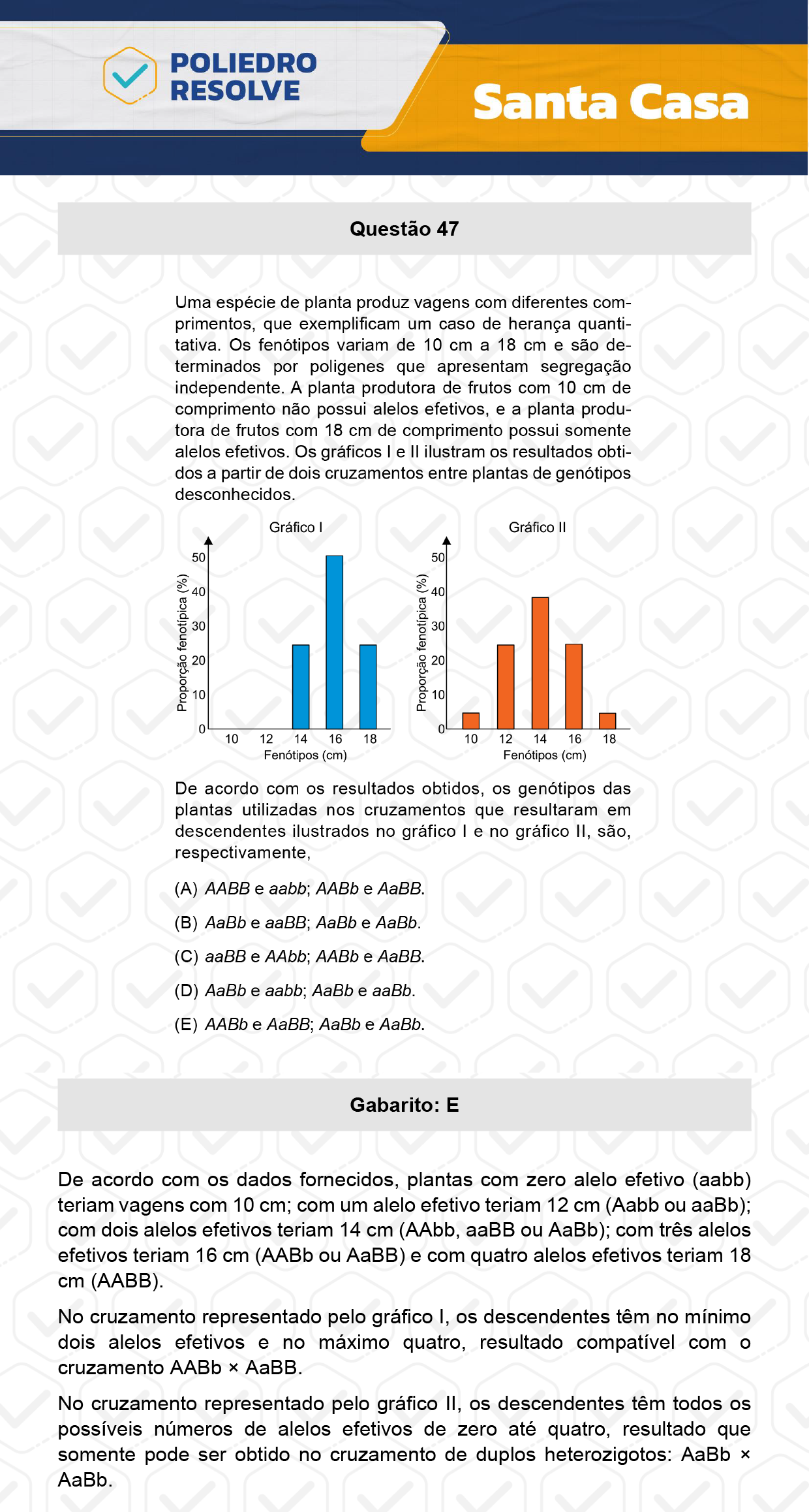 Questão 47 - 1º Dia - SANTA CASA 2024