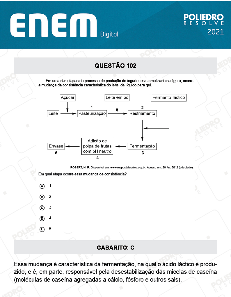 Questão 102 - 2º Dia - Prova Rosa - ENEM DIGITAL 2020