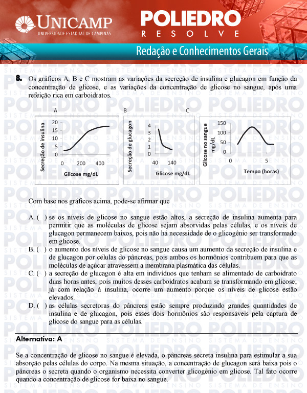 Questão 8 - 1ª Fase Versão Q-Z - UNICAMP 2011