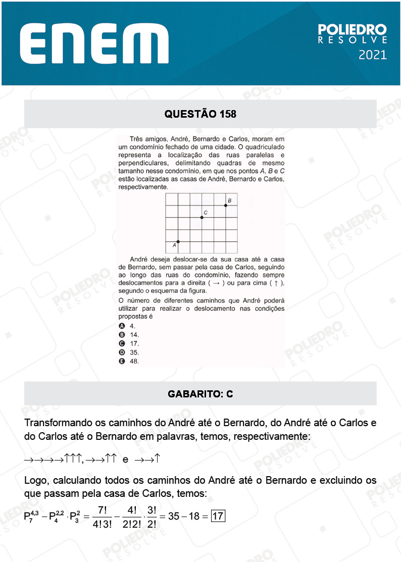 Questão 158 - 2º Dia - Prova Azul - ENEM 2020