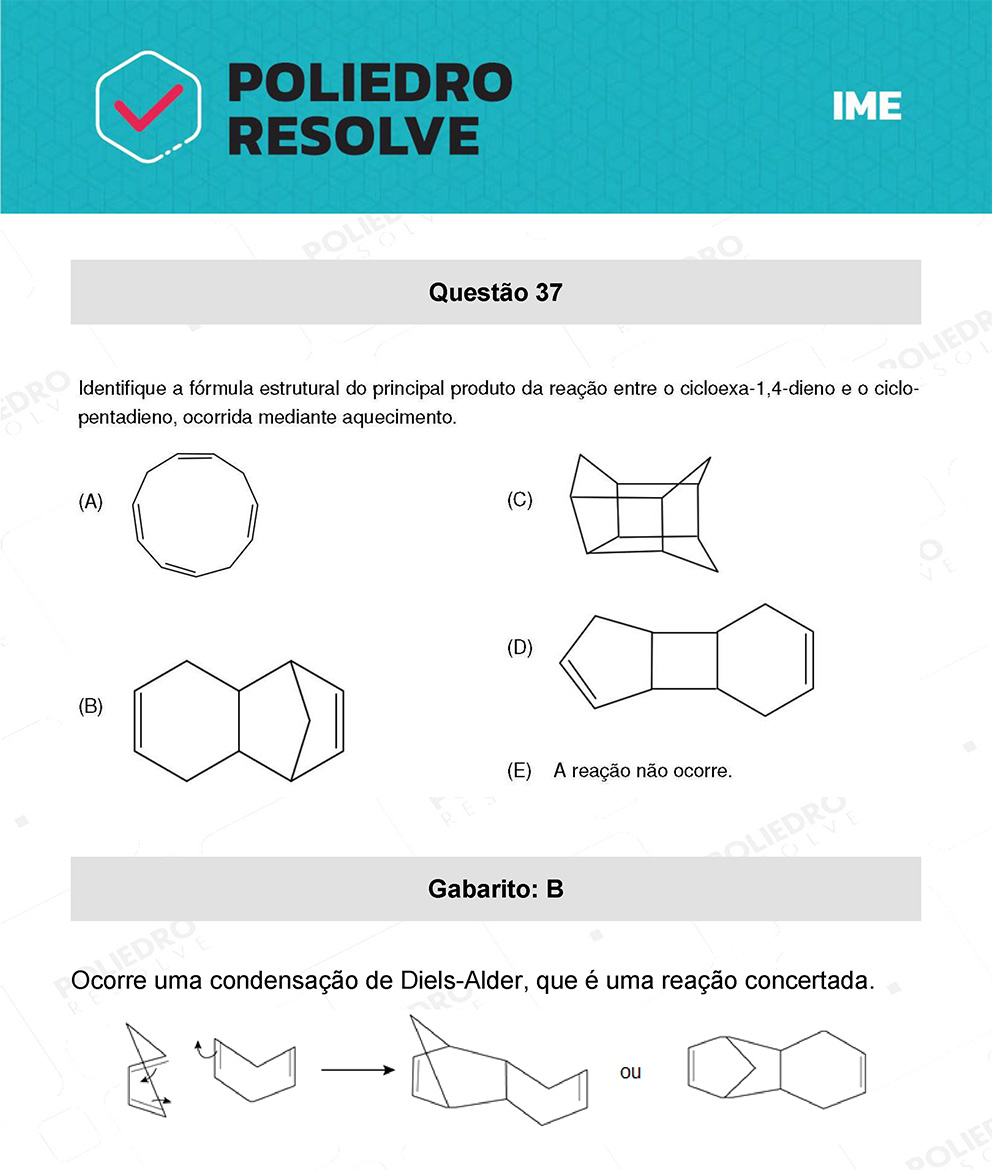 Questão 37 - 1ª Fase - IME 2023