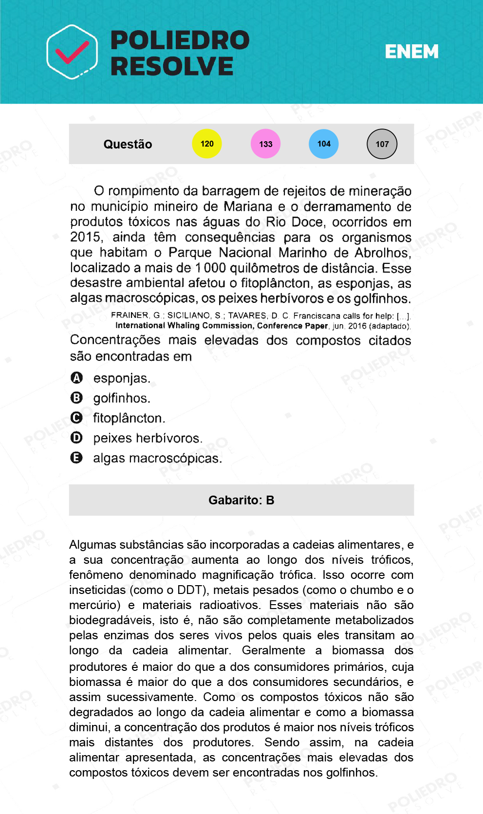 Questão 120 - 2º Dia - Prova Amarela - ENEM 2021