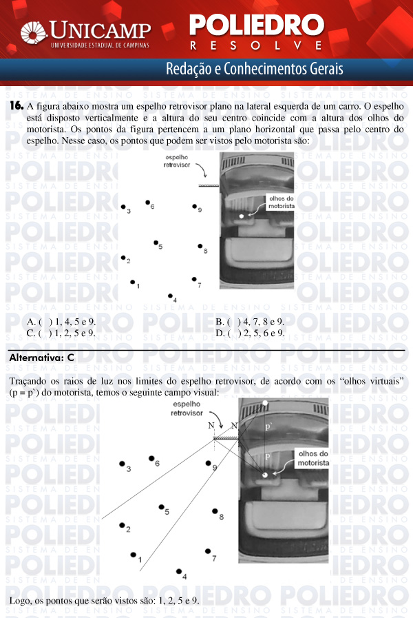 Questão 16 - 1ª Fase - UNICAMP 2012