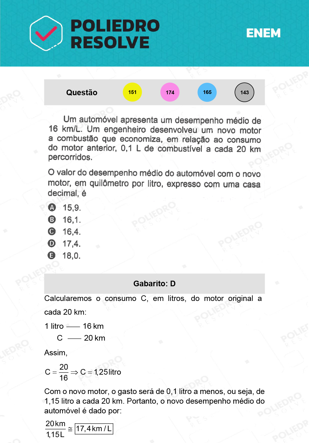 Questão 151 - 2º Dia - Prova Amarela - ENEM 2021