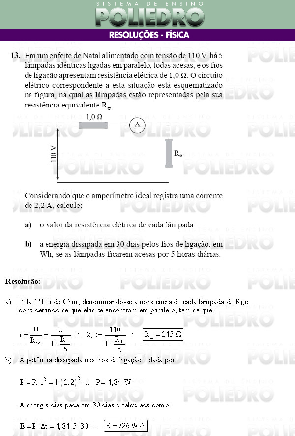 Dissertação 13 - Conhecimentos Específicos - UNIFESP 2009