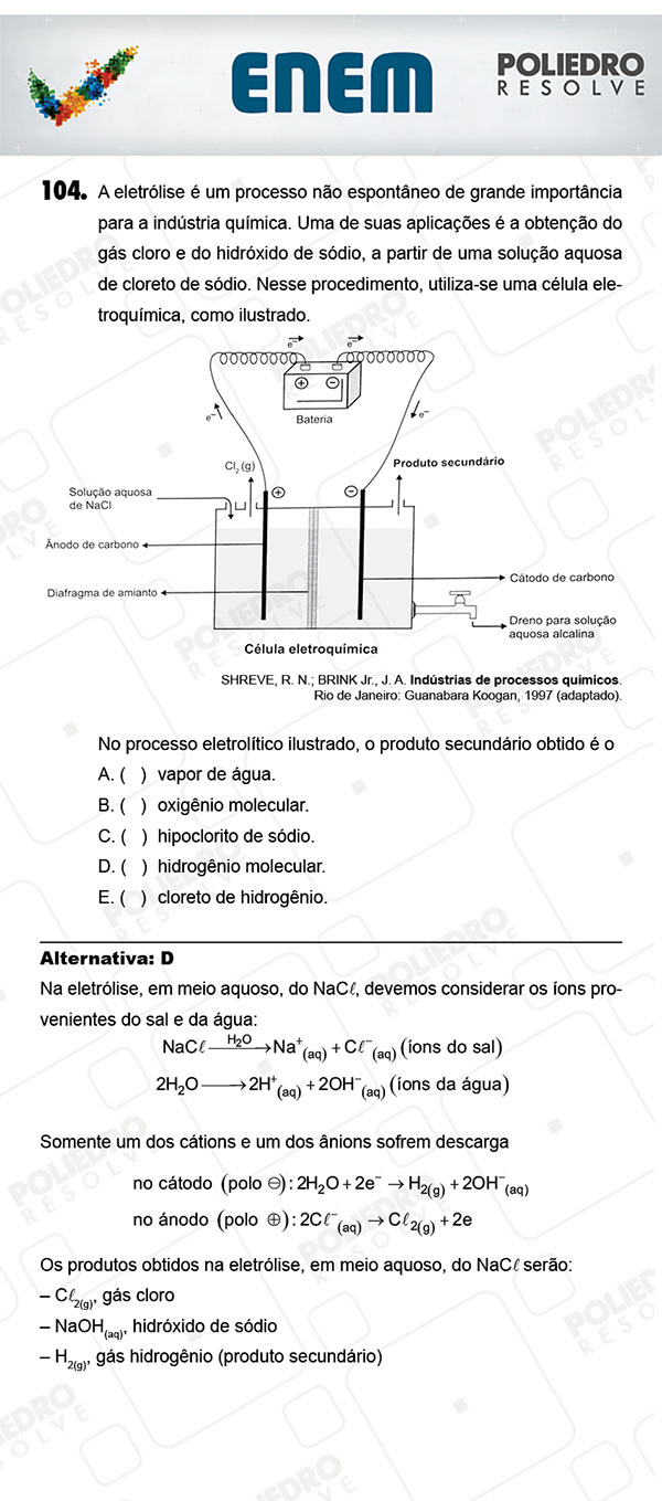 Questão 104 - 2º Dia (PROVA AMARELA) - ENEM 2017