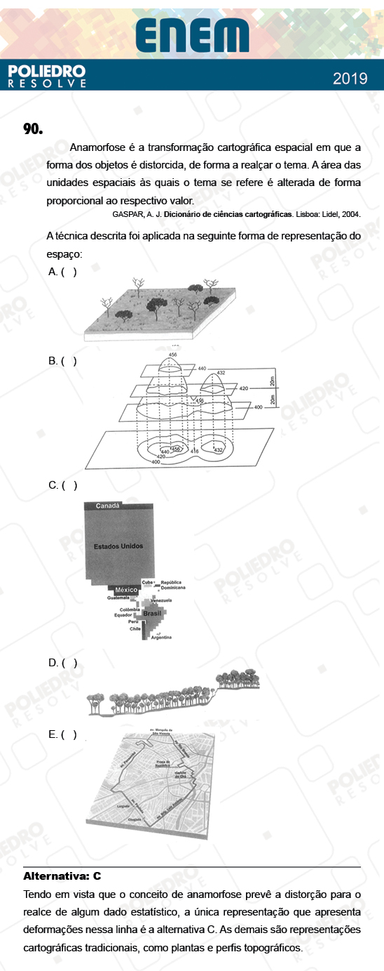 Questão 90 - 1º Dia - Prova AMARELA - ENEM 2018