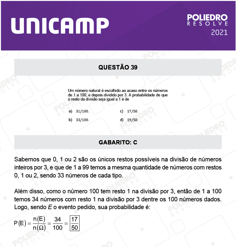 Questão 39 - 1ª Fase - 2º Dia - Q e Z - UNICAMP 2021