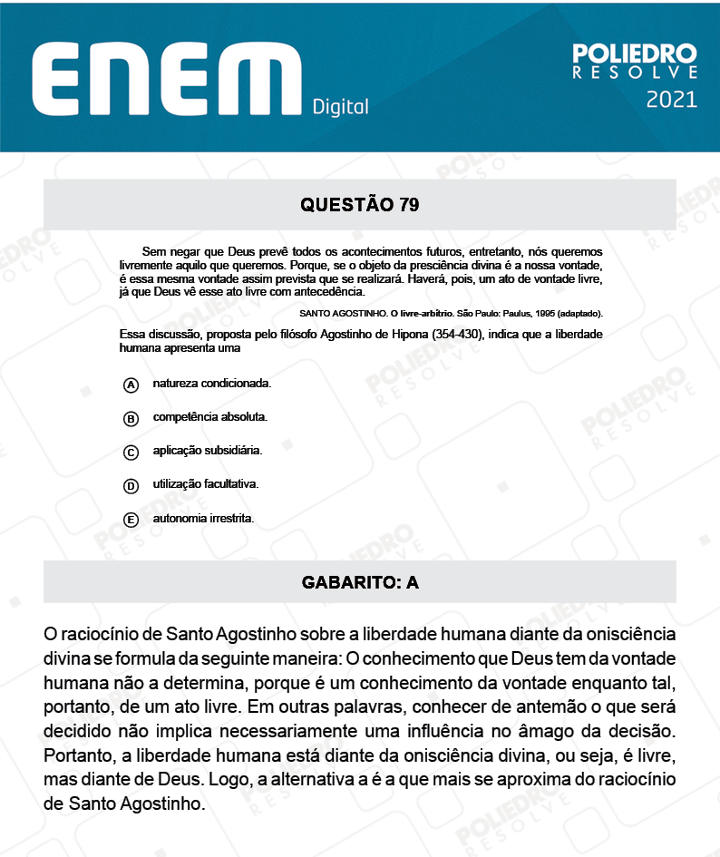 Questão 79 - 1º Dia - Prova Branca - Espanhol - ENEM DIGITAL 2020