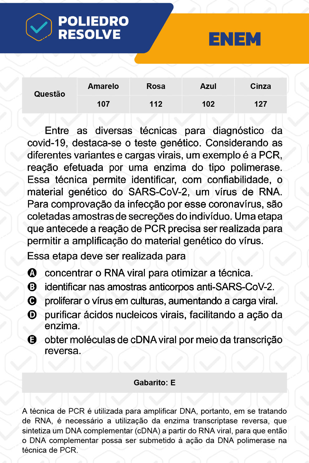 Questão 102 - 2º Dia - Prova Azul - ENEM 2022