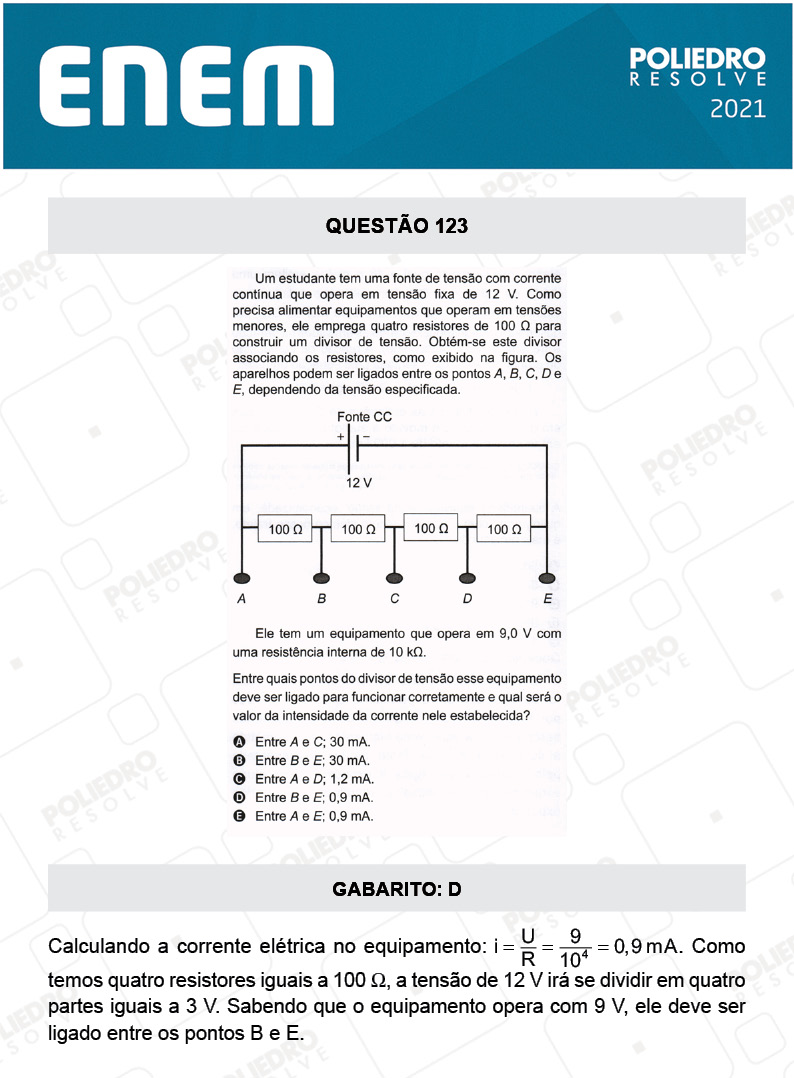 Questão 123 - 2º Dia - Prova Rosa - ENEM 2020