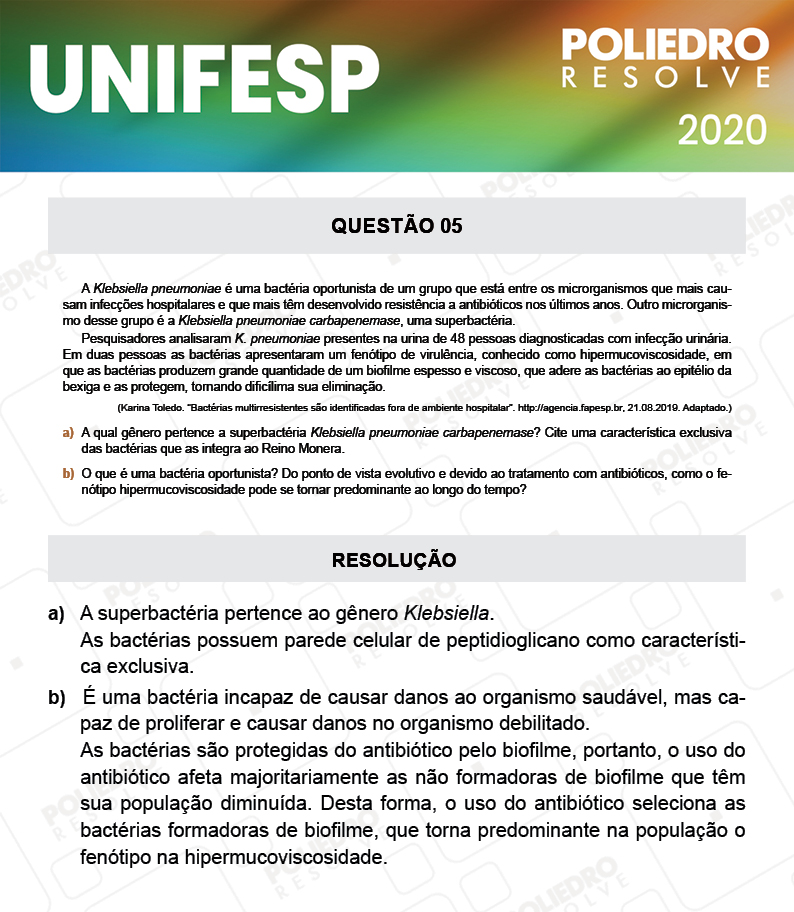 Dissertação 5 - Fase única - 2º Dia - UNIFESP 2020