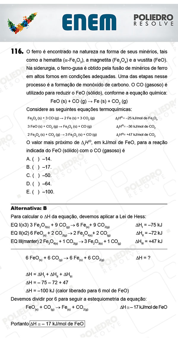 Questão 116 - 2º Dia (PROVA AMARELA) - ENEM 2017