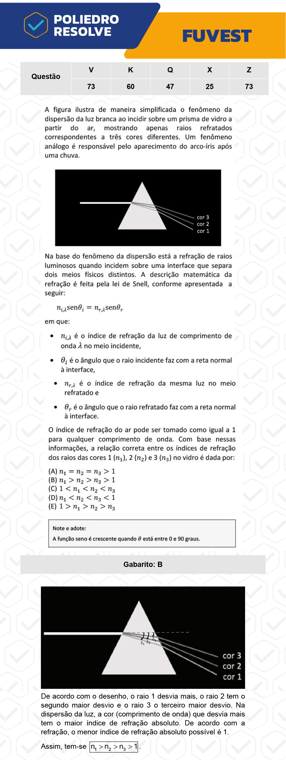 Questão 47 - 1ª Fase - Prova Q - FUVEST 2023