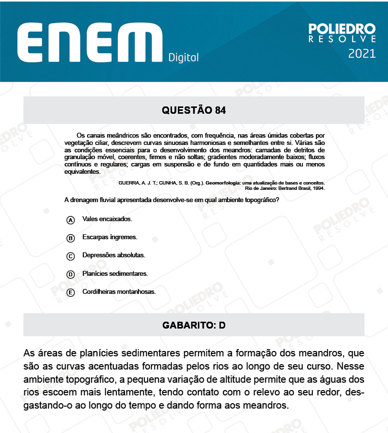 Questão 84 - 1º Dia - Prova Branca - Espanhol - ENEM DIGITAL 2020