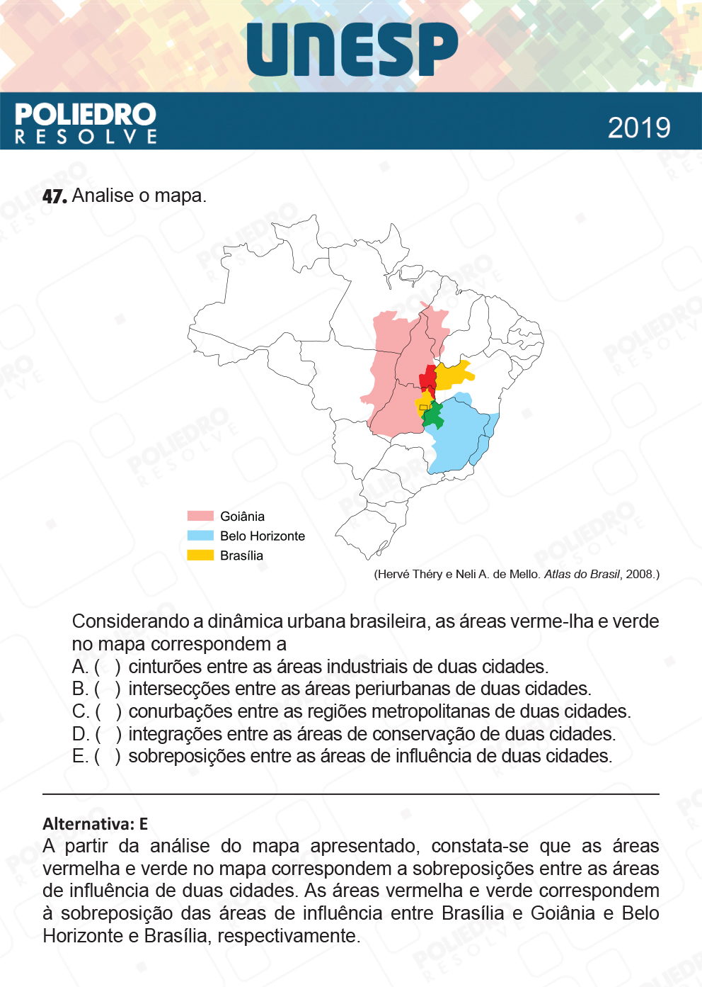 Questão 47 - 1ª Fase - UNESP 2019