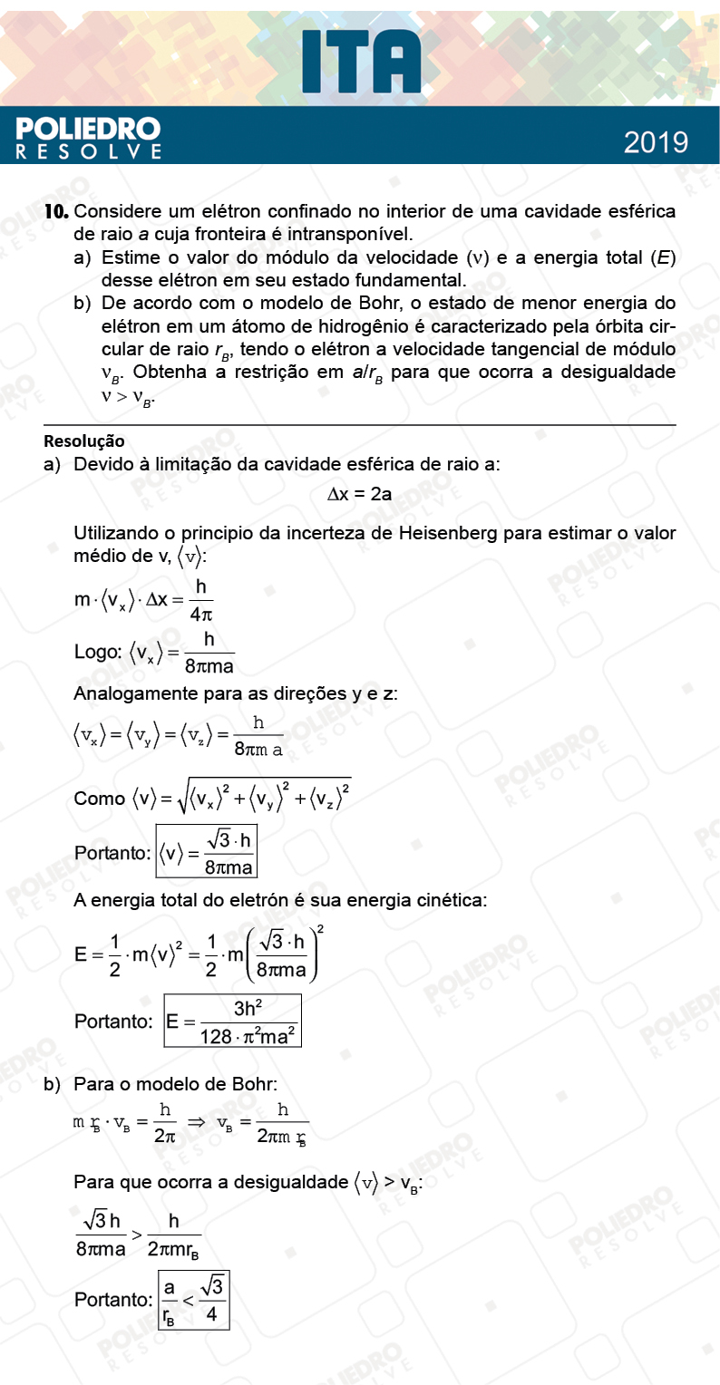 Dissertação 10 - 2ª Fase - 2º Dia - FIS / RED - ITA 2019