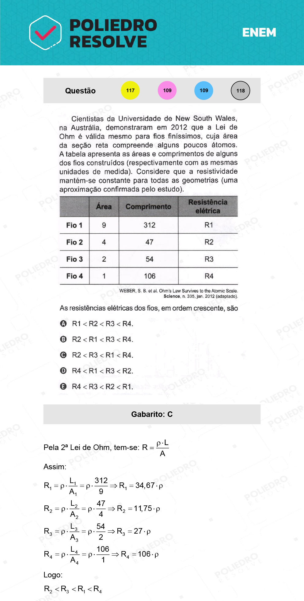 Questão 109 - 2º Dia - Prova Azul - ENEM 2021