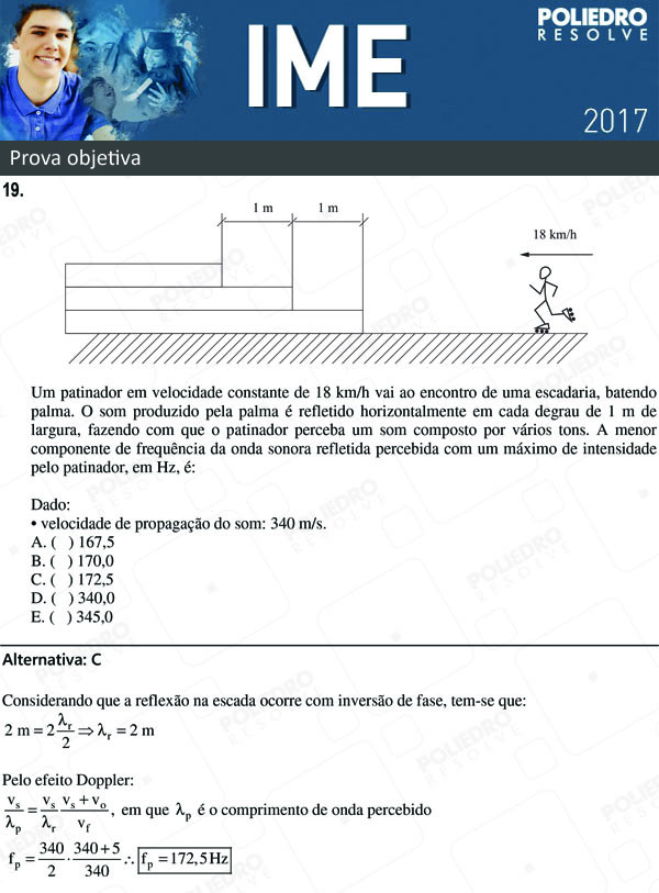 Questão 19 - 1ª Fase - Objetiva - IME 2017