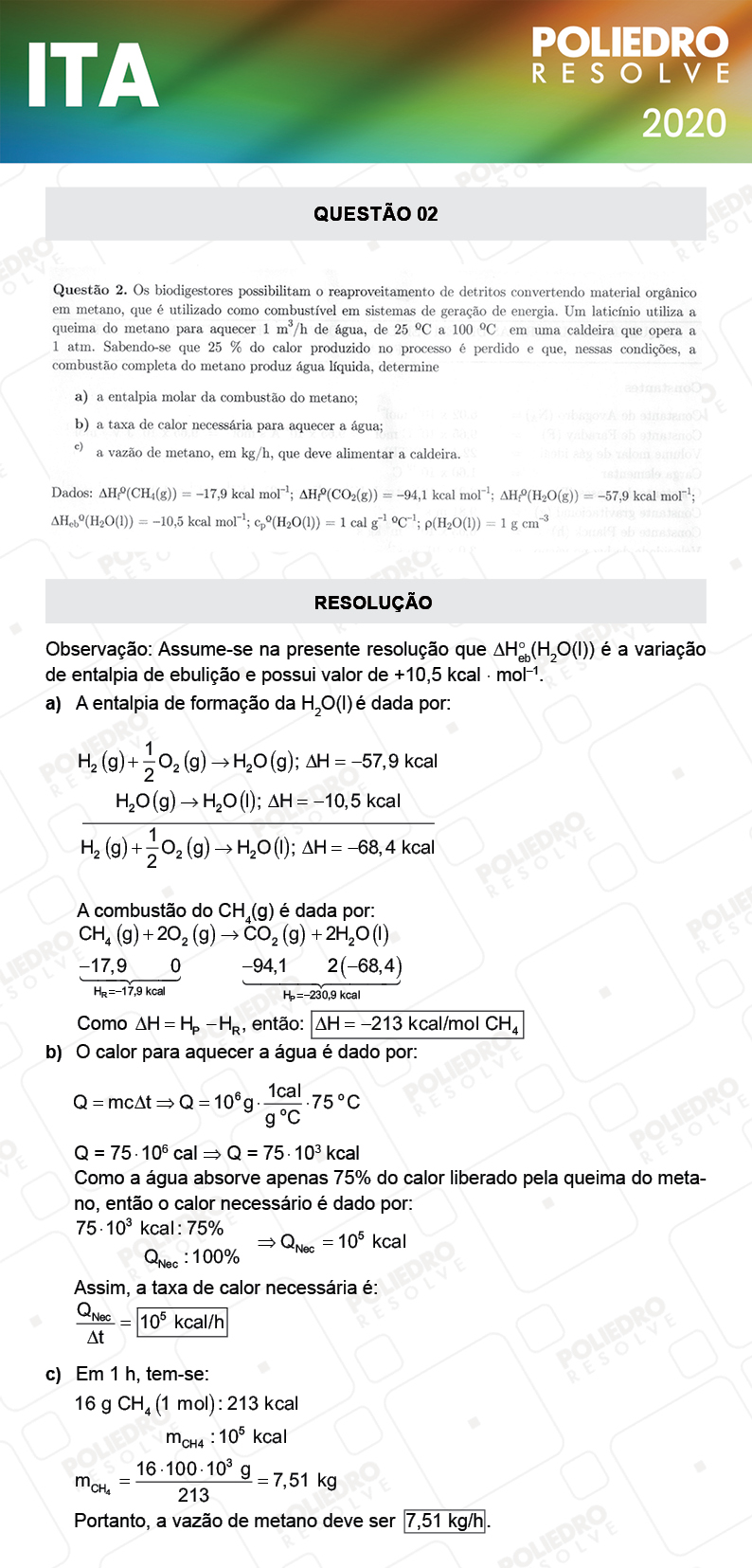 Dissertação 2 - 2ª Fase - 1º Dia - Mat / Quí - ITA 2020