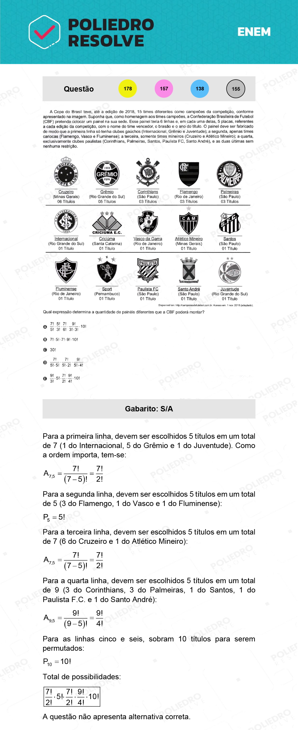 Questão 138 - 2º Dia - Prova Azul - ENEM 2021