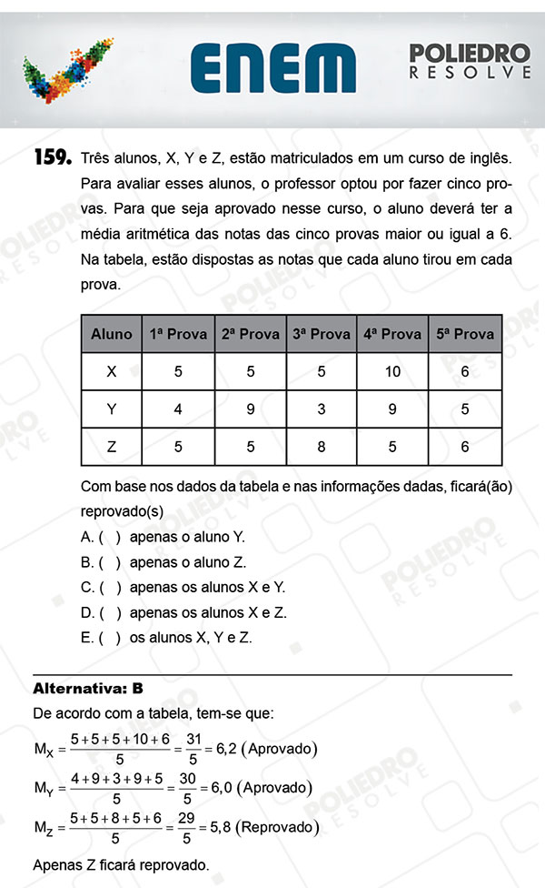 Questão 159 - 2º Dia (PROVA AMARELA) - ENEM 2017