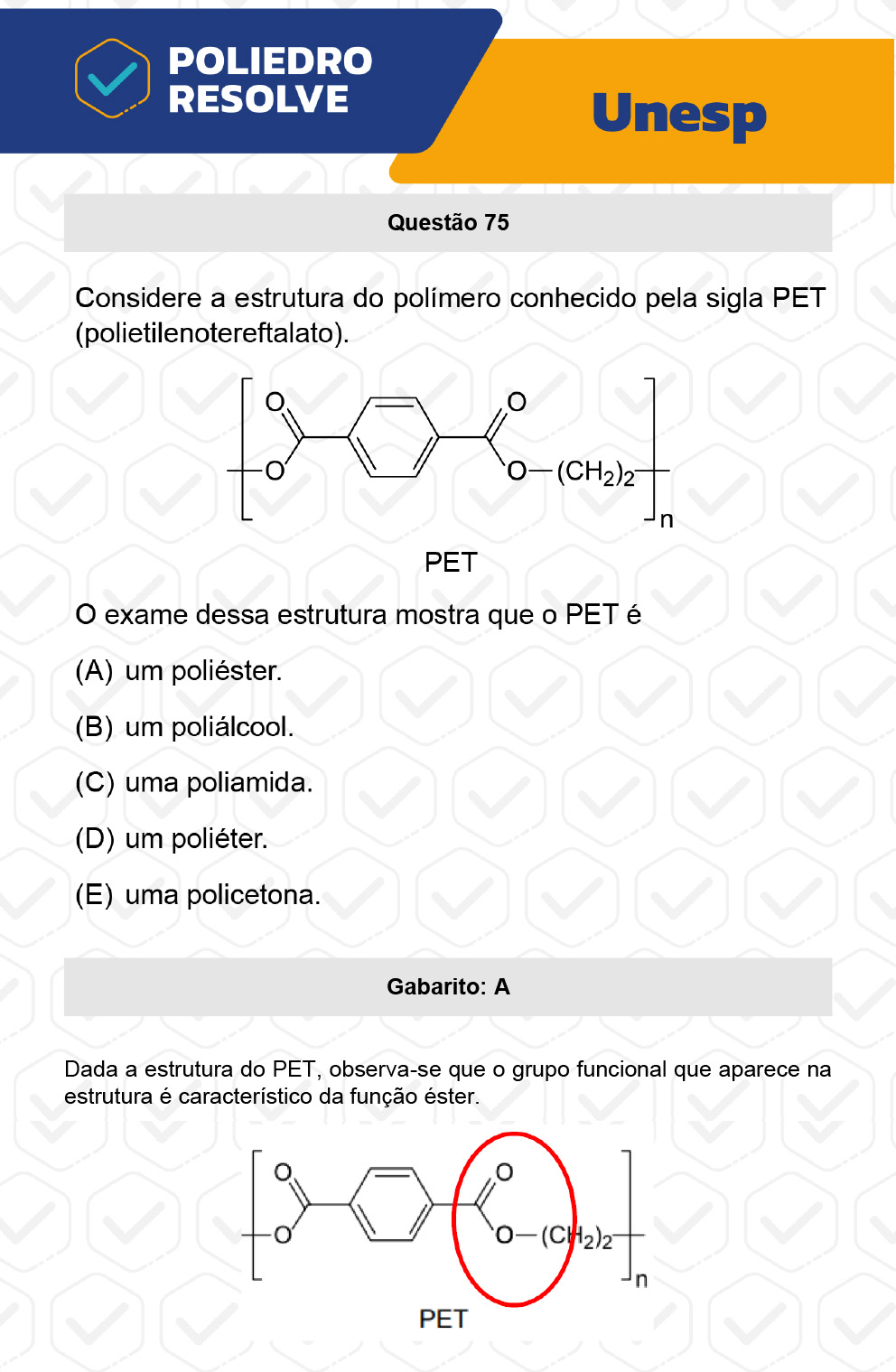 Questão 75 - 1ª Fase - UNESP 2023