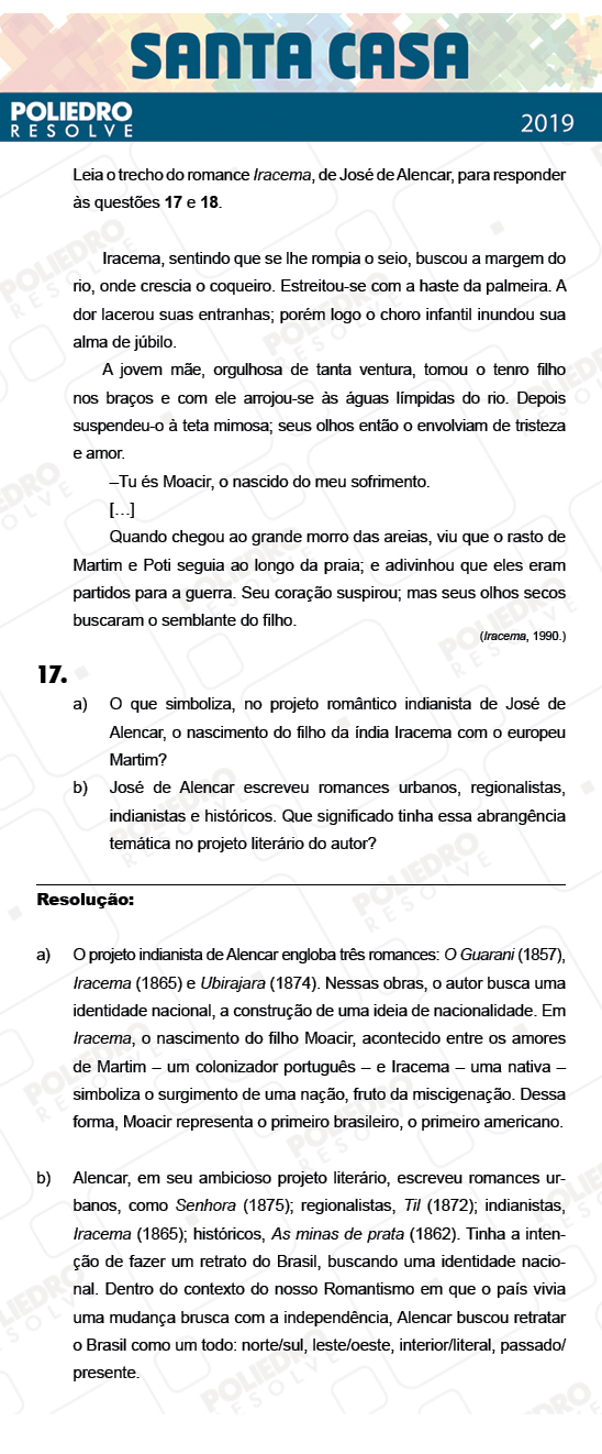 Dissertação 17 - 1º Dia - Dissertativas - SANTA CASA 2019