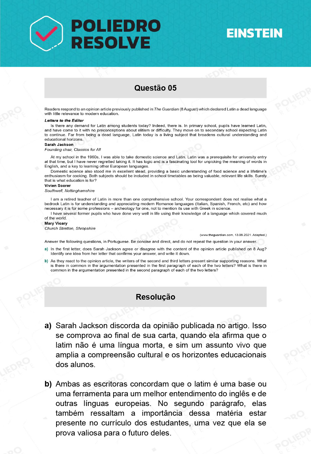 Dissertação 5 - Fase única - EINSTEIN 2022