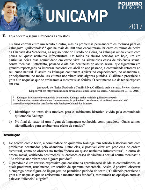 Dissertação 2 - 2ª Fase 1º DIA - UNICAMP 2017