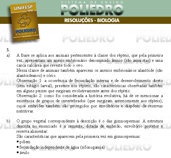 Dissertação 3 - Conhecimentos Específicos - UNIFESP 2008