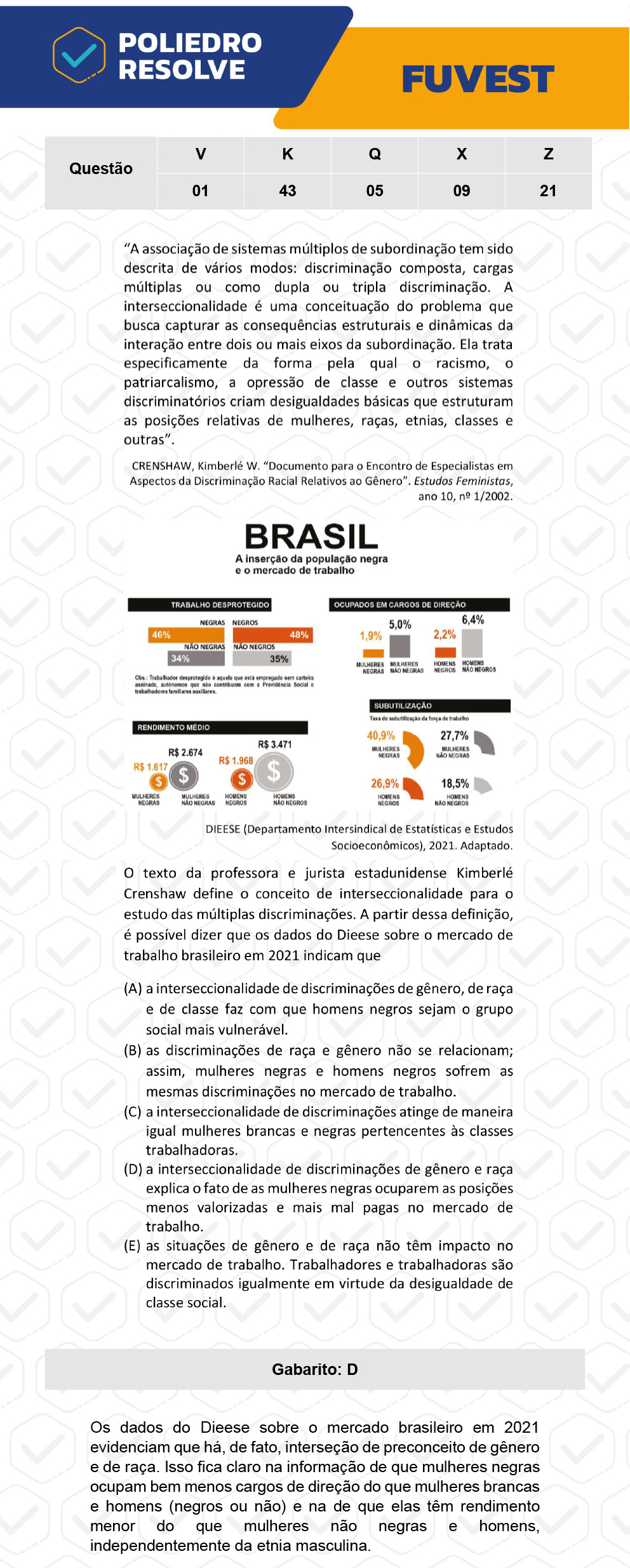 Questão 5 - 1ª Fase - Prova Q - FUVEST 2023