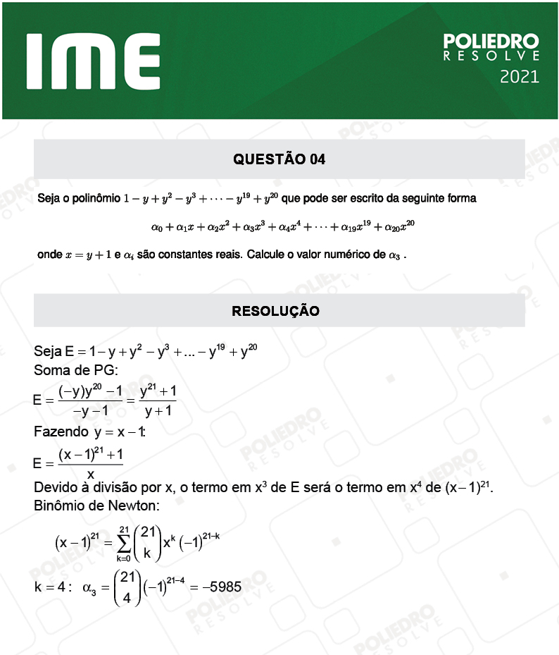 Dissertação 4 - 2ª Fase - Matemática - IME 2021