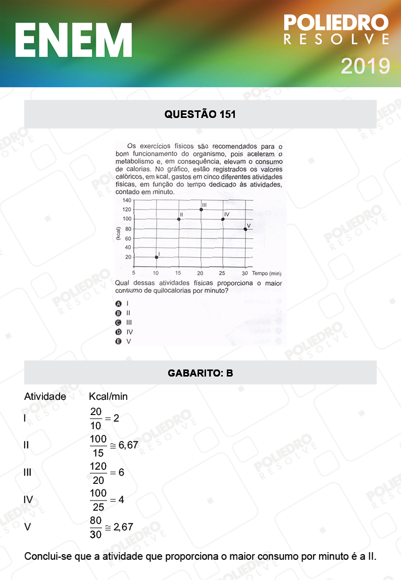 Questão 151 - 2º DIA - PROVA ROSA - ENEM 2019