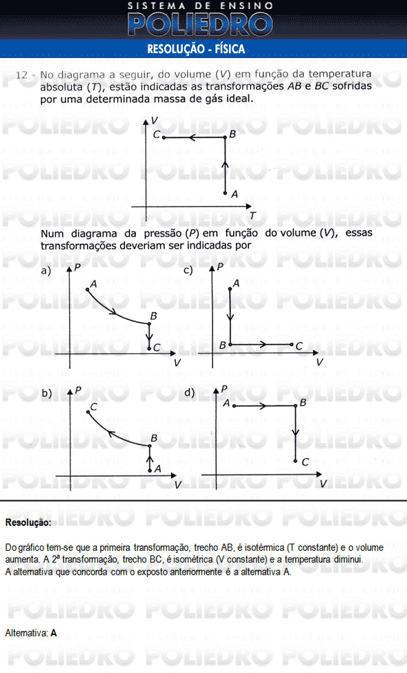 Questão 12 - Física e Português - AFA 2010