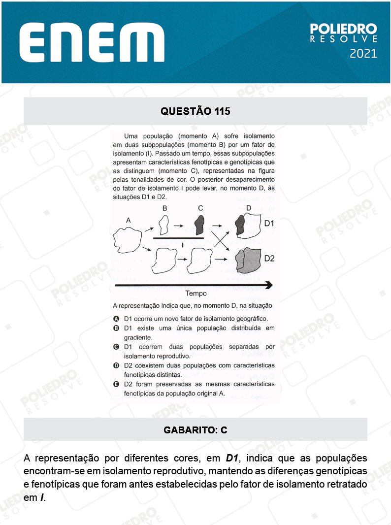 Questão 115 - 2º Dia - Prova Cinza - ENEM 2020