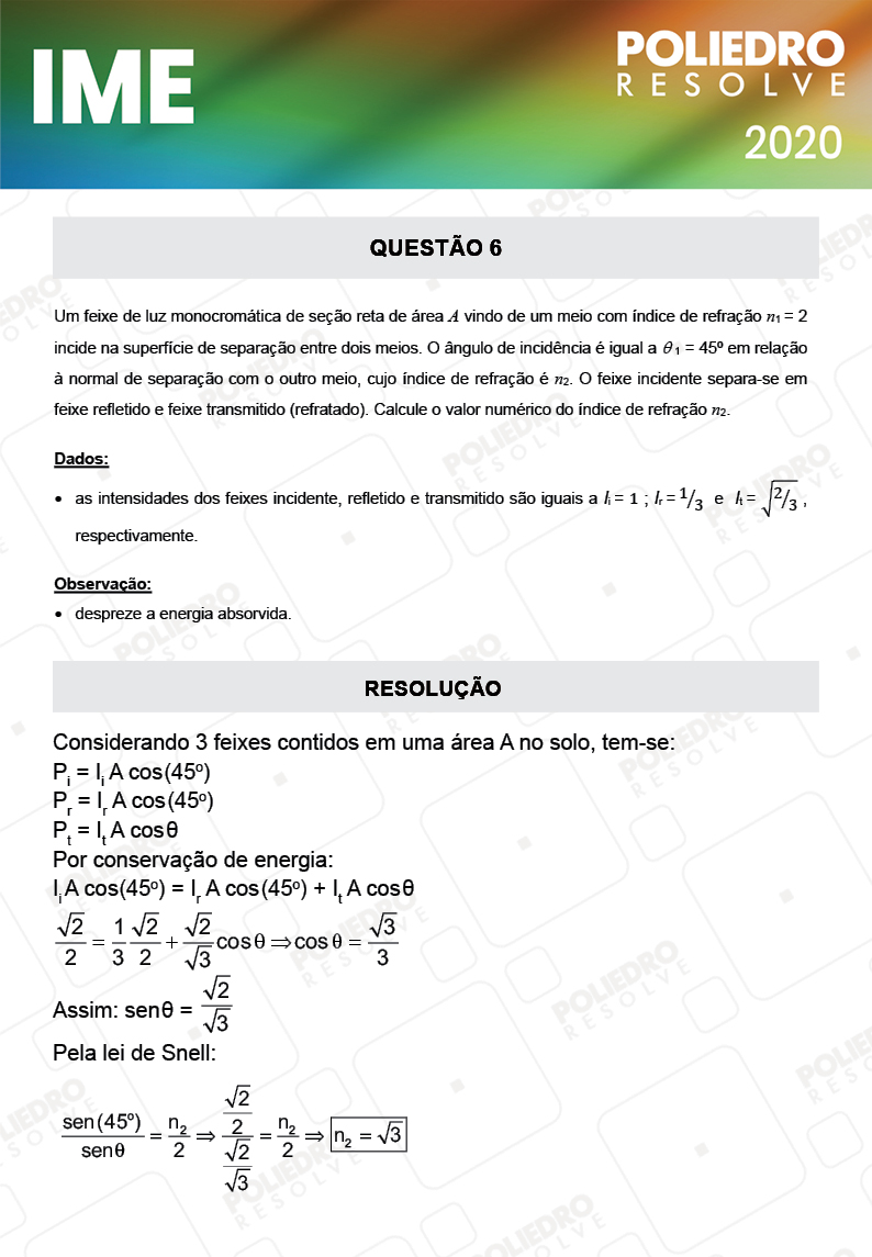 Dissertação 6 - 2ª Fase - Física - IME 2020