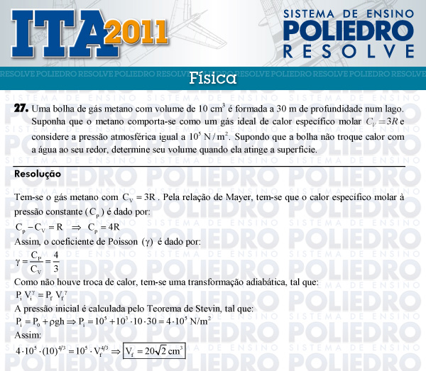 Dissertação 27 - Física - ITA 2011