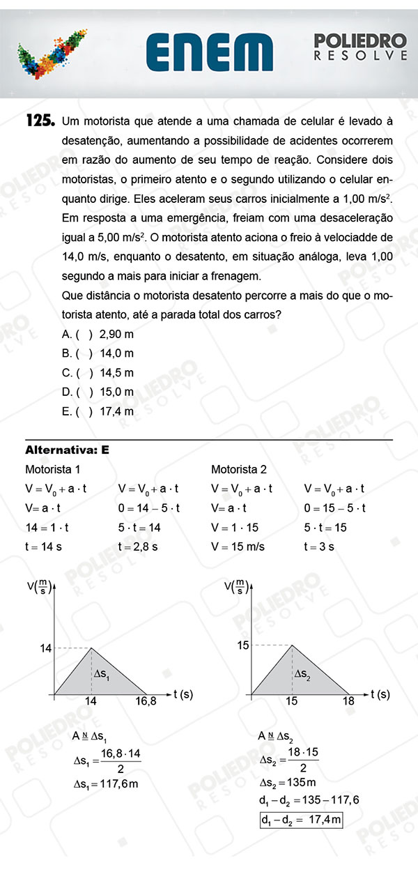 Questão 125 - 2º Dia (PROVA AMARELA) - ENEM 2017