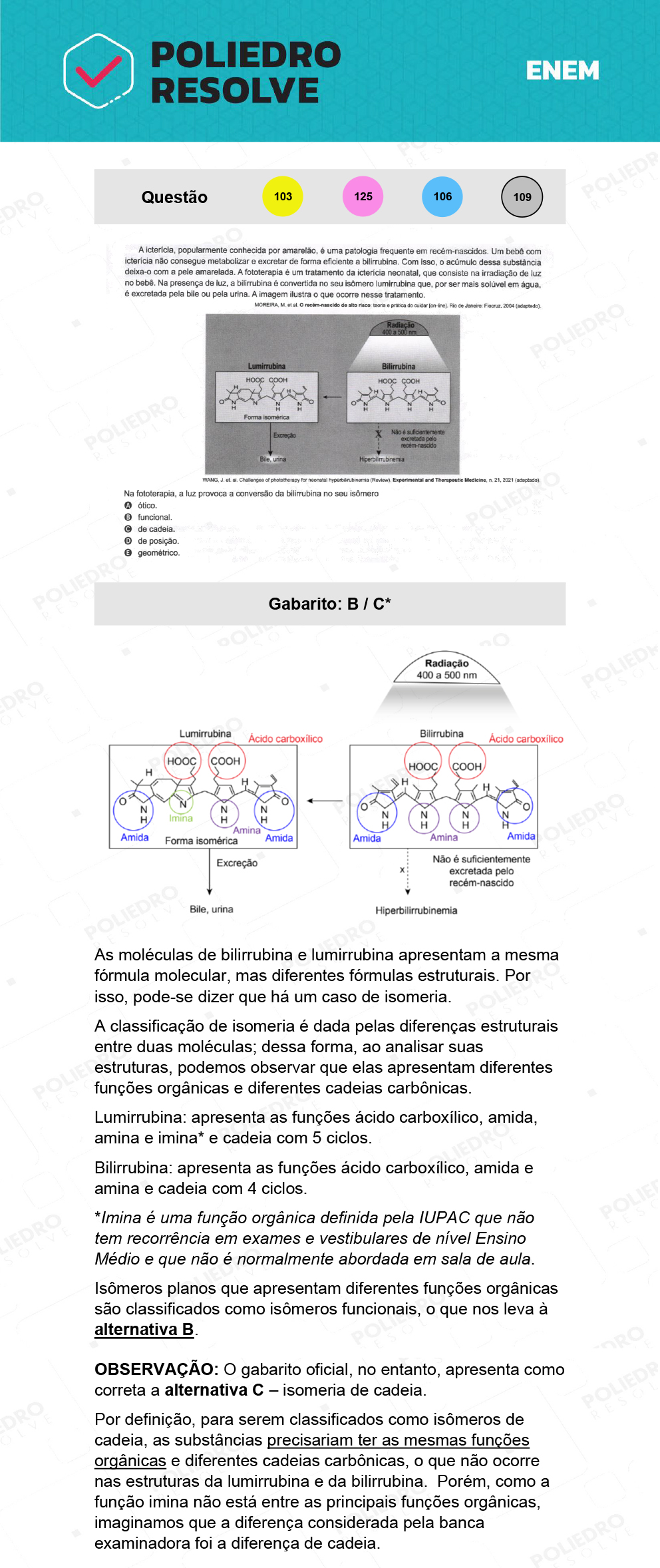 Questão 109 - 2º Dia - Prova Cinza - ENEM 2021