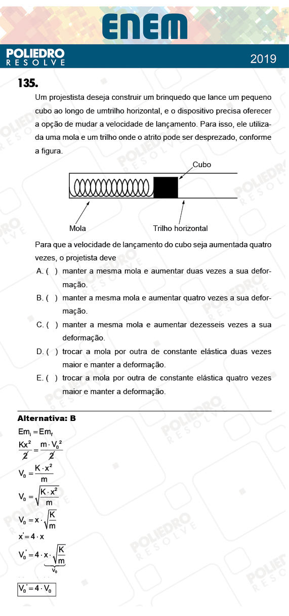 Questão 135 - 2º Dia - Prova ROSA - ENEM 2018