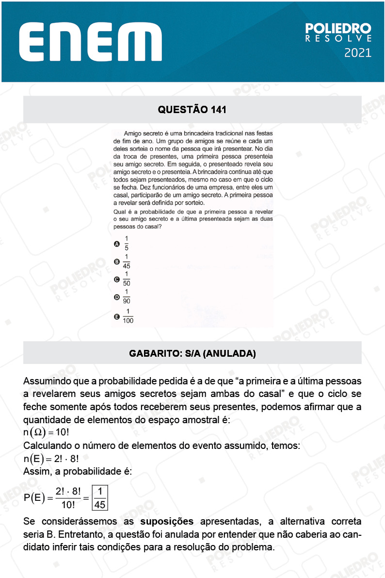 Questão 141 - 2º Dia - Prova Amarela - ENEM 2020