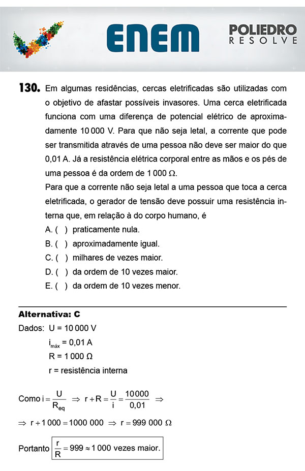 Questão 130 - 2º Dia (PROVA AMARELA) - ENEM 2017