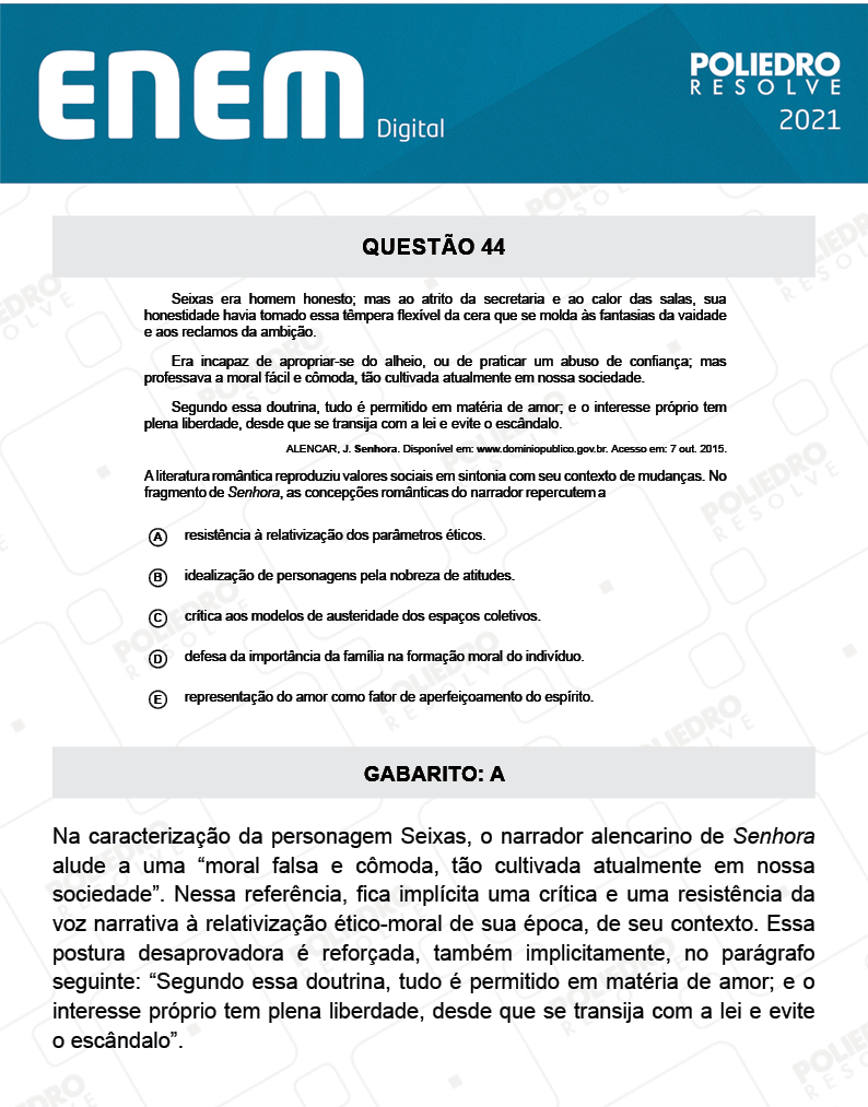 Questão 44 - 1º Dia - Prova Azul - Espanhol - ENEM DIGITAL 2020