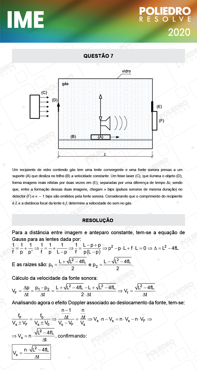 Dissertação 7 - 2ª Fase - Física - IME 2020