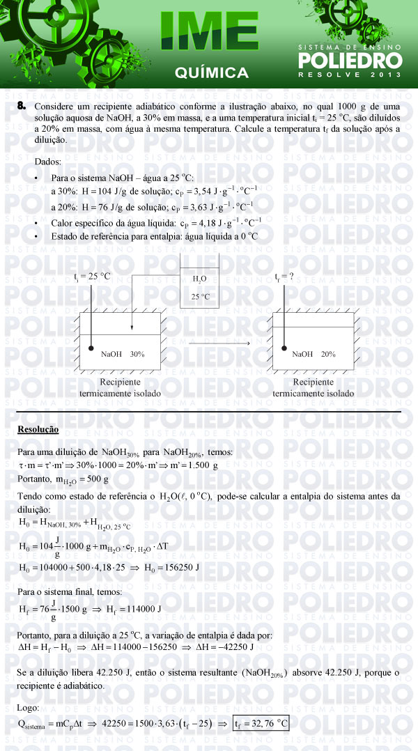 Dissertação 8 - Química - IME 2013