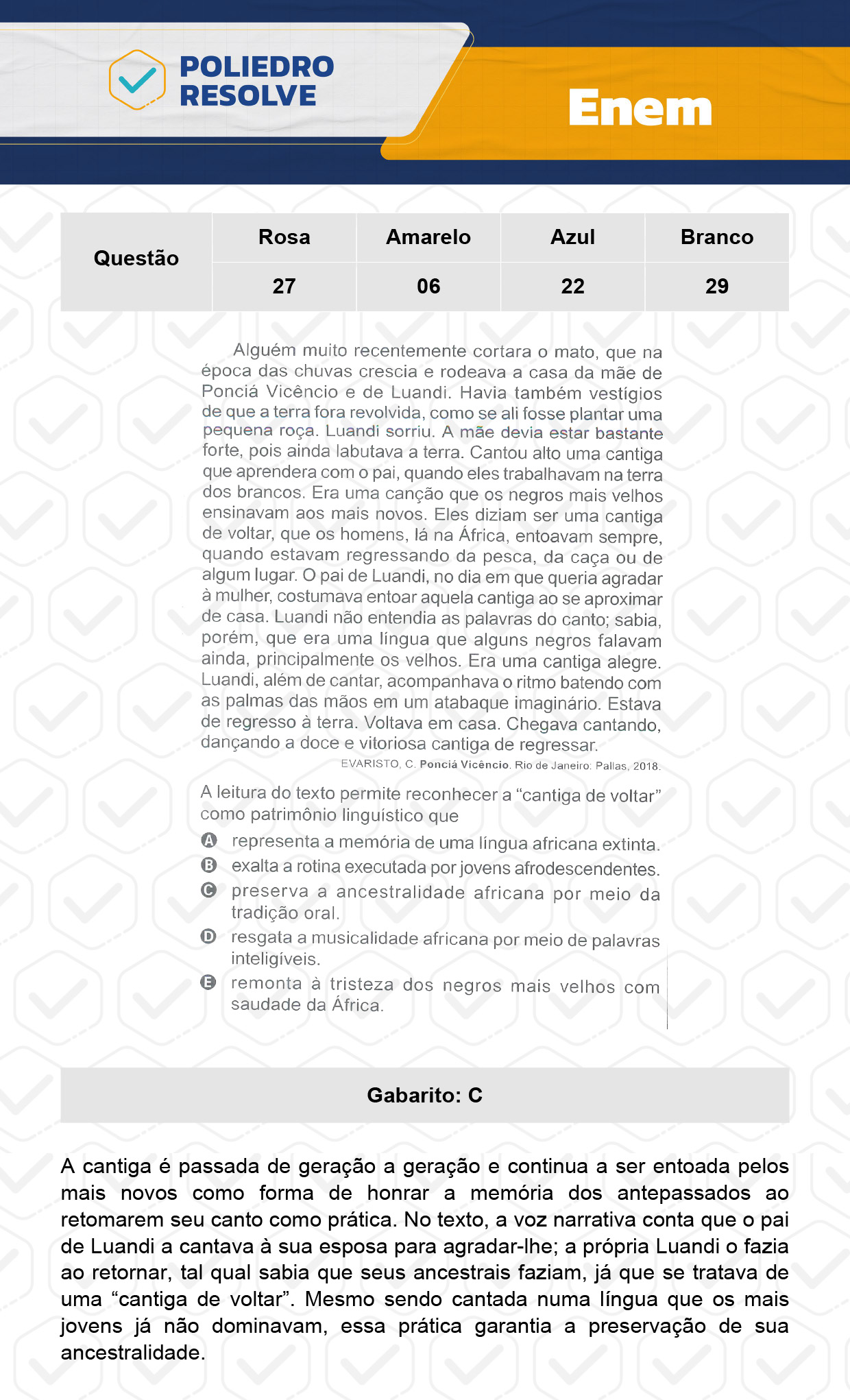 Questão 6 - Dia 1 - Prova Amarela - Enem 2023