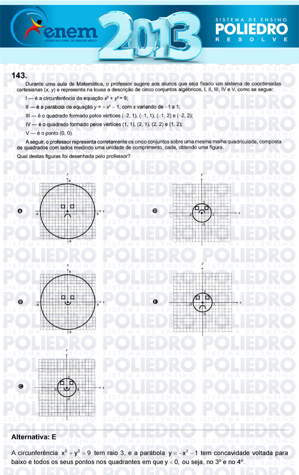Questão 143 - Domingo (Prova Cinza) - ENEM 2013